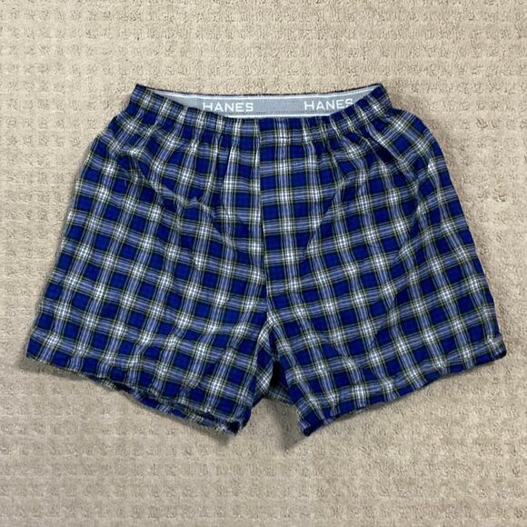 Hanes Comfortflex Waistband Mens Boxers - Size Medium - 3 Pairs - Plaid - NWT - Picture 3 of 8